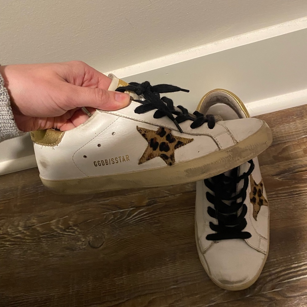 Authentic golden goose cheetah edition